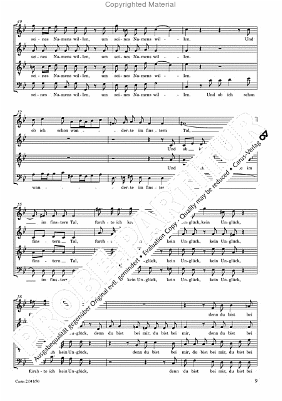 Motets and arias for choirs collected and edited by Johann Adam Hiller, vol. 5 Voice Solo scores gallery preview page 10
