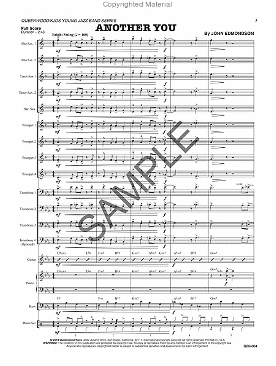 Another You Jazz Ensemble scores gallery preview page 4
