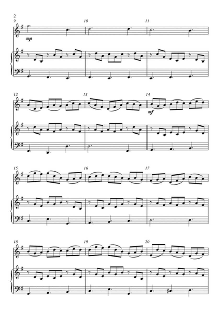 Jesu, Joy of Man's Desiring for Piano and Flute (Piano With Arpeggios) Not Chords image number null