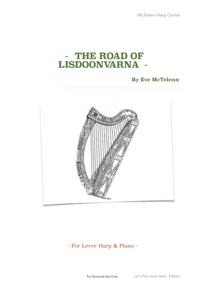 THE ROAD OF LISDOONVARNA - FOR LEVER HARP - ARGT BY EVE MCTELENN image number null