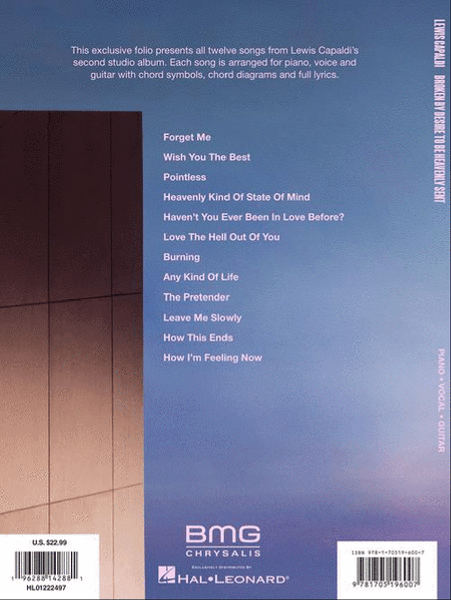 Lewis Capaldi – Broken by Desire to Be Heavenly Sent Piano, Vocal, Guitar scores gallery preview page 7