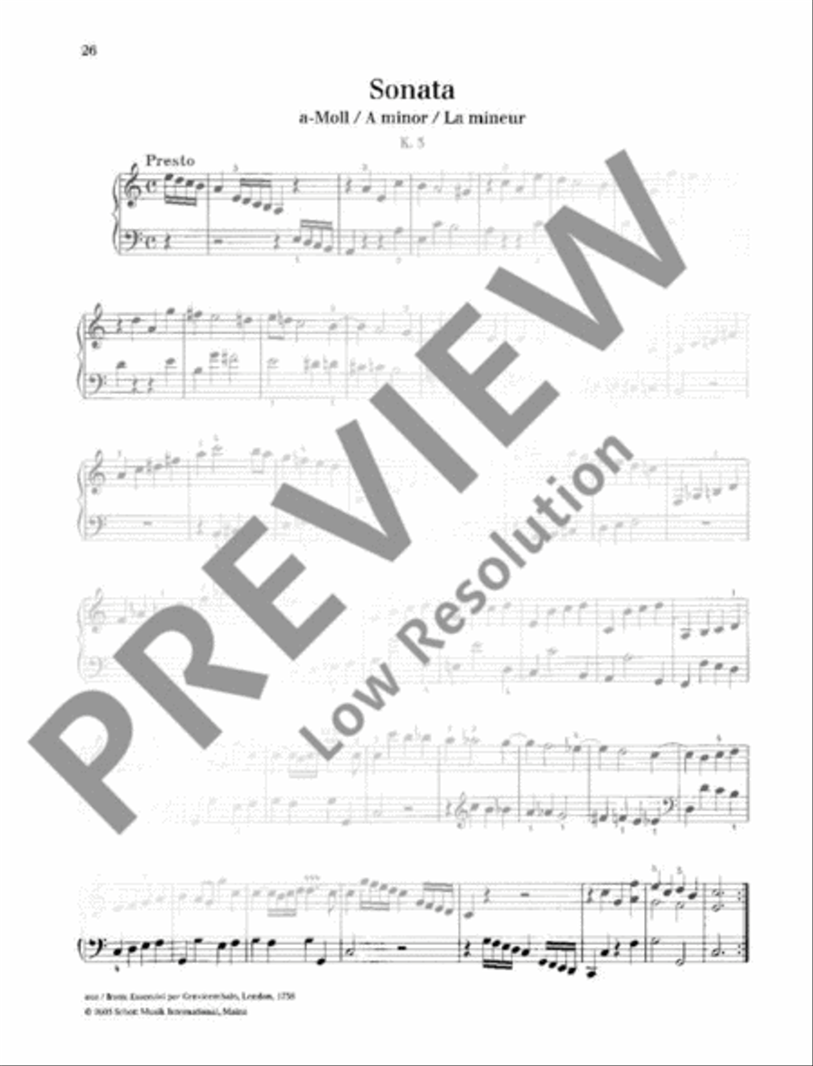 Sonata A minor Piano Solo scores gallery preview page 2