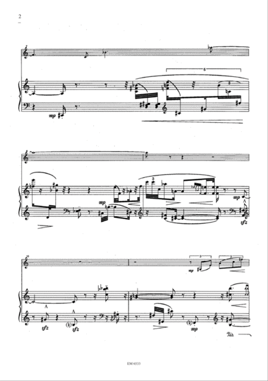Sonata no.1 for Violin and Piano Violin Solo scores gallery preview page 3