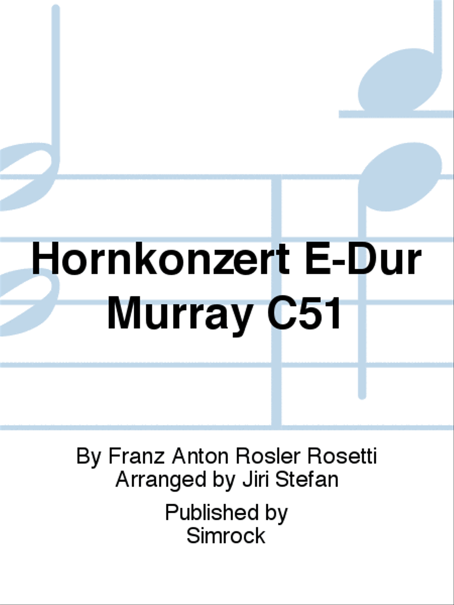 Hornkonzert E-Dur Murray C51 Flute scores gallery preview page 1