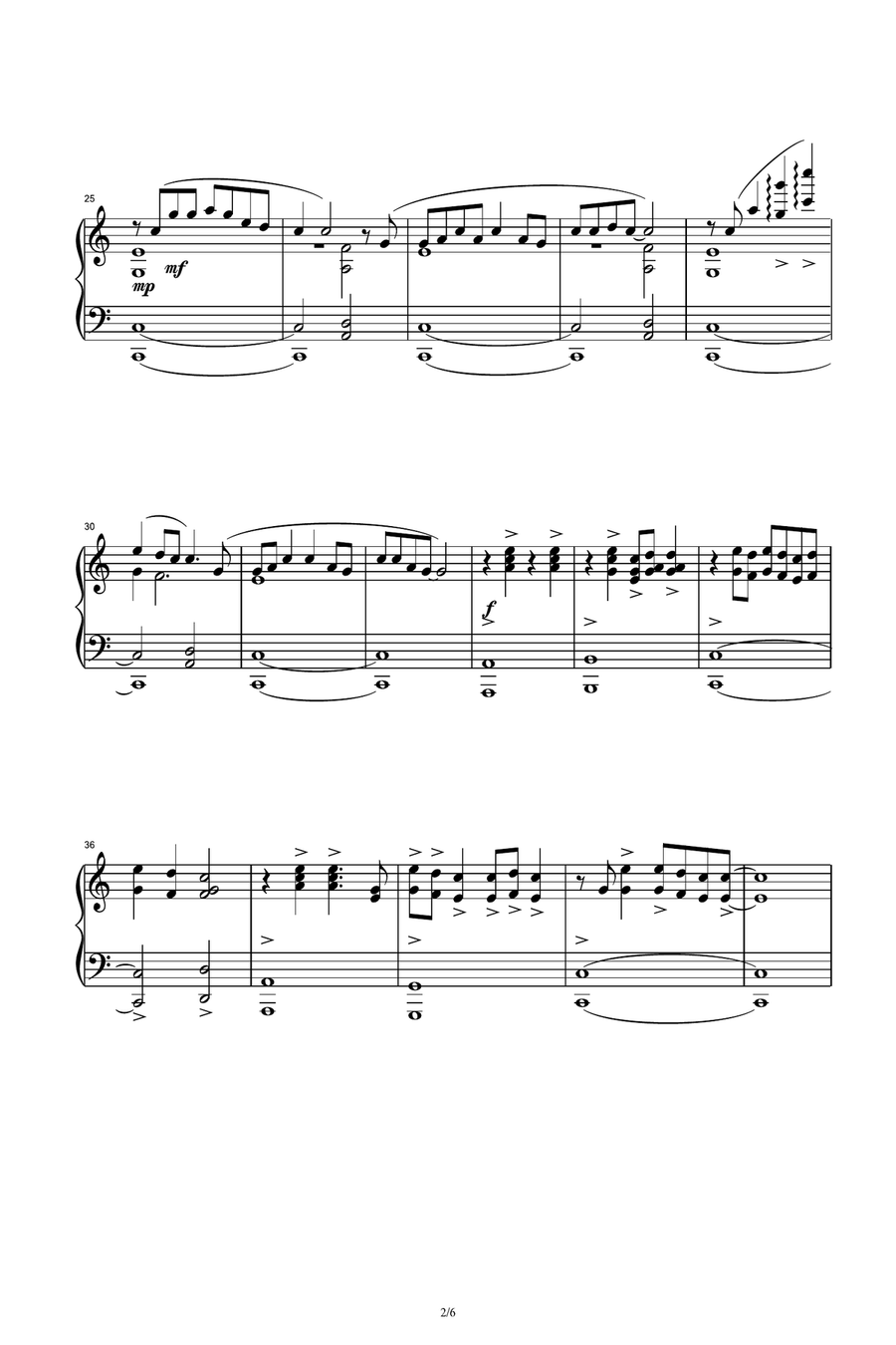 Work Song Piano Solo scores gallery preview page 2