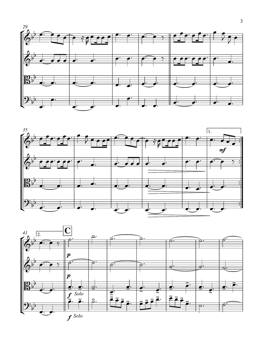A Thousand Years A Thousand Years String Quartet scores gallery preview page 3