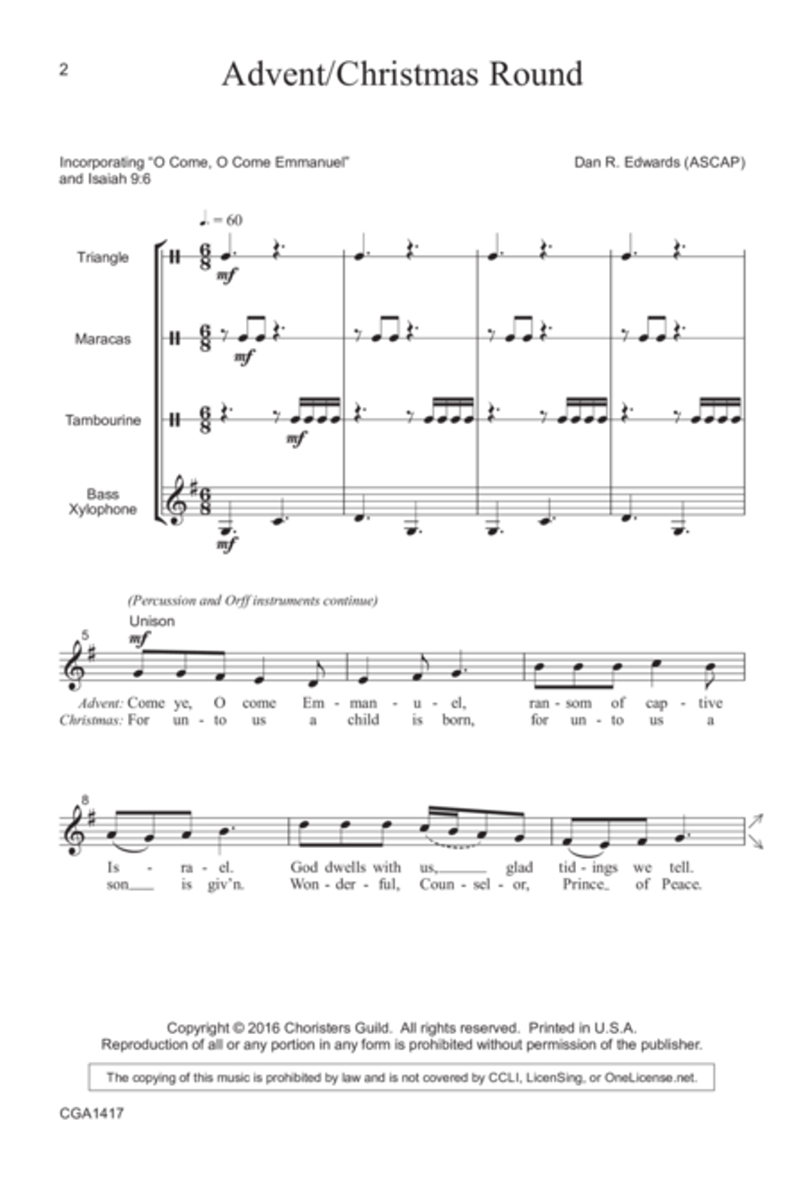 Seasonal Antiphons 2-Part scores gallery preview page 2