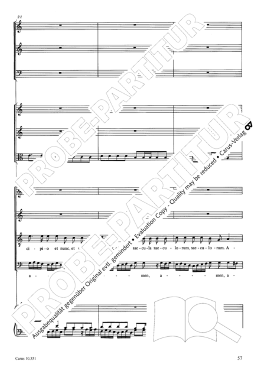 Magnificat Magnificat 4-Part scores gallery preview page 58