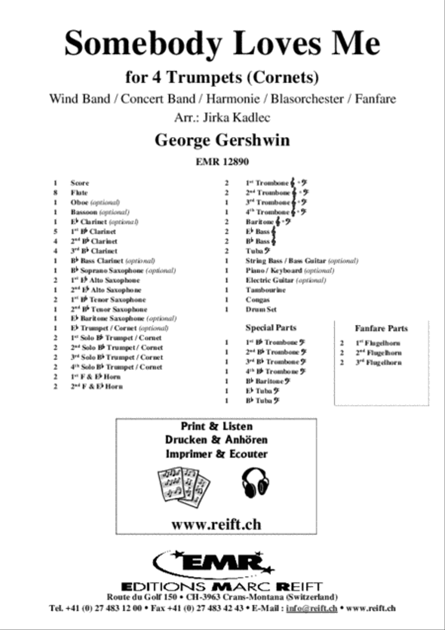 Somebody Loves Me Concert Band scores gallery preview page 2