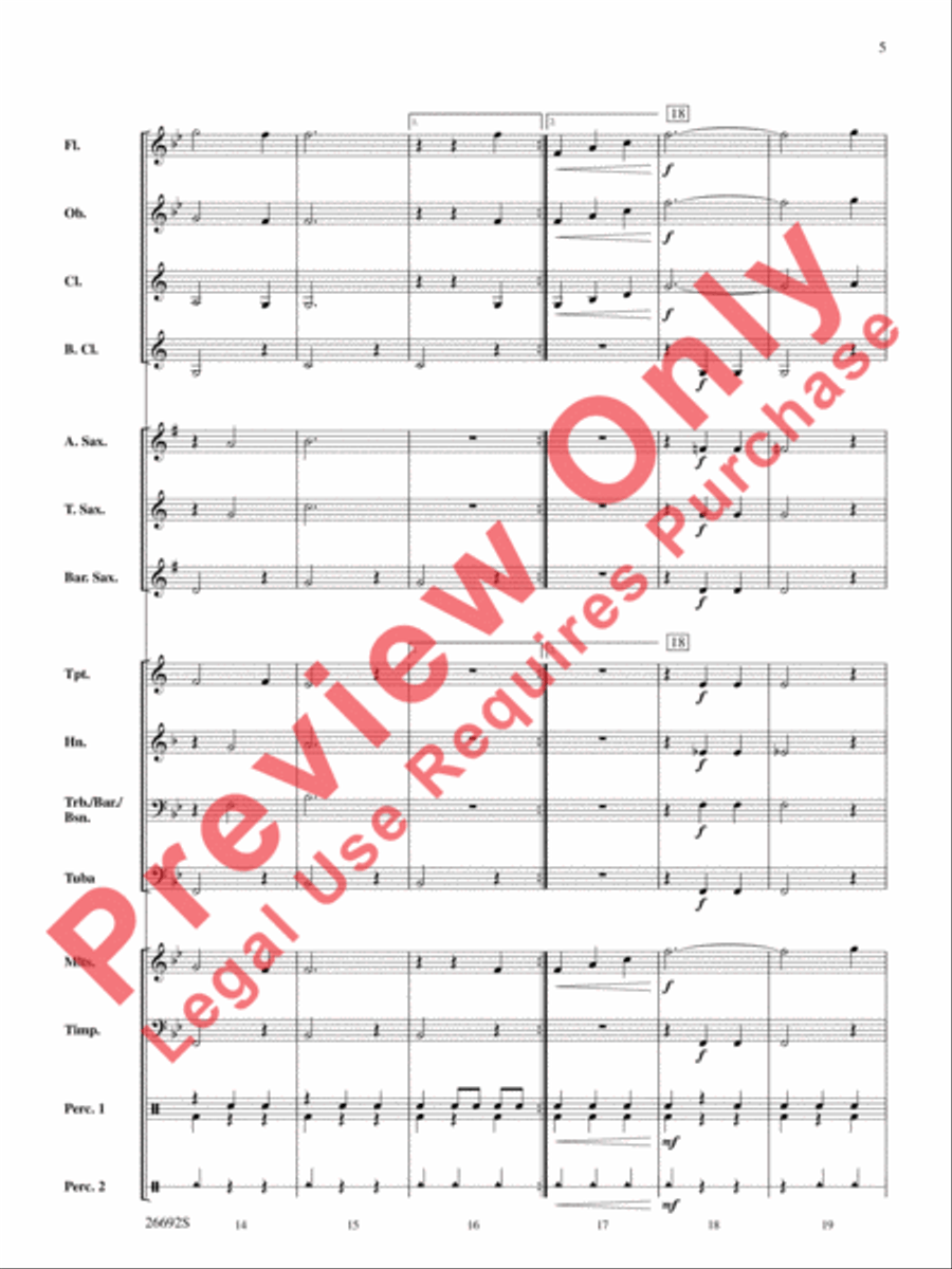 Belwin Beginning Band Kit #3 Concert Band scores gallery preview page 6