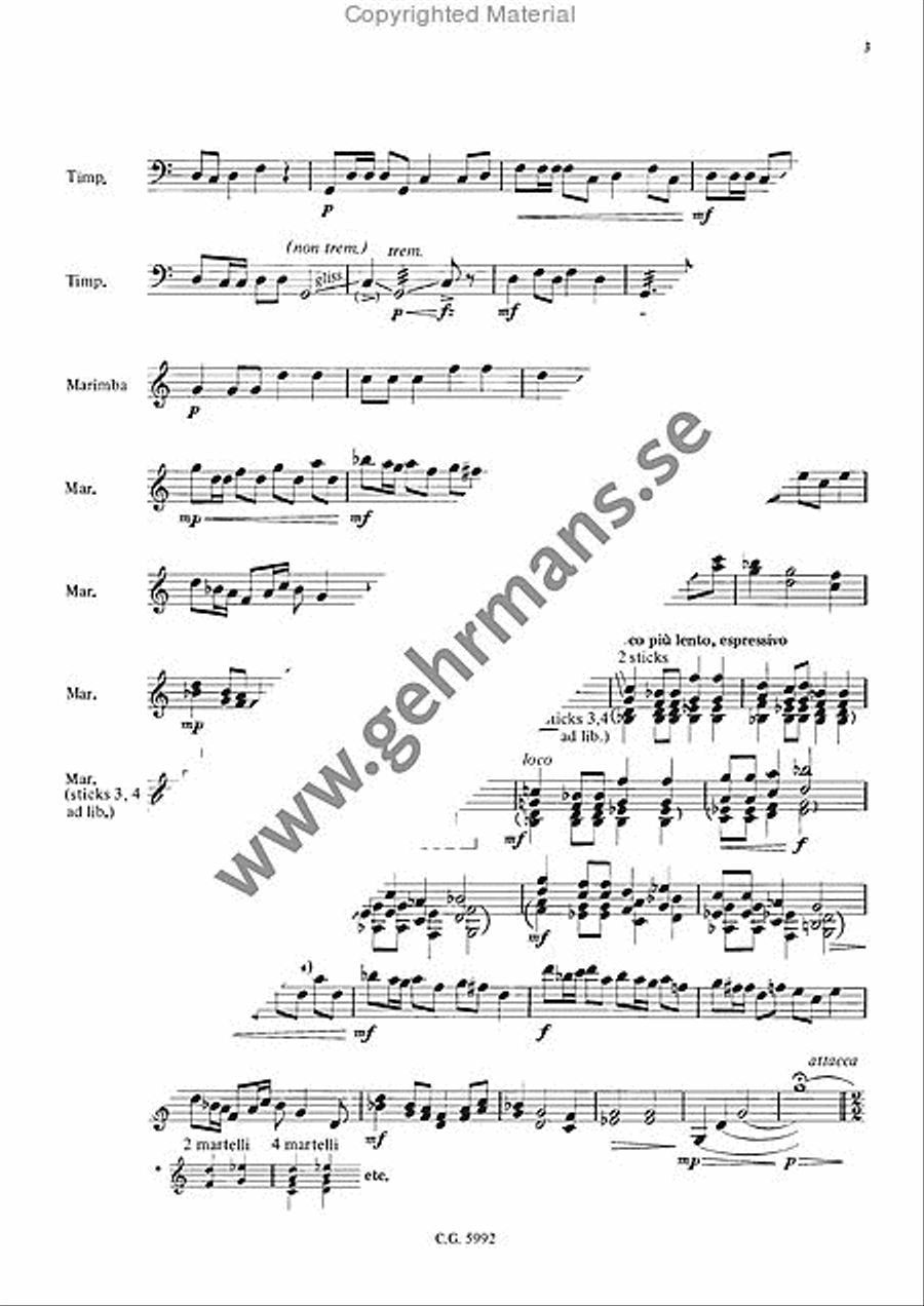 Monolog 11 Percussion scores gallery preview page 3