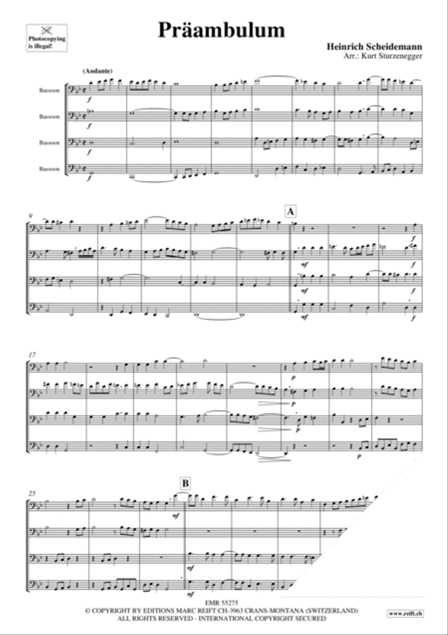Praambulum Bassoon Quartet scores gallery preview page 3