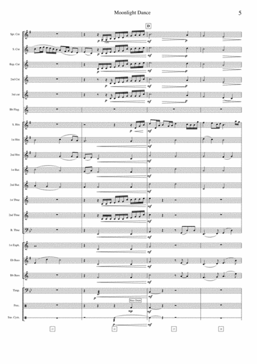 Moonlight Dance - Full Score + Parts image number null