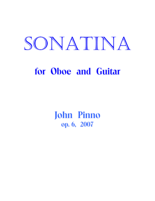 Book cover for Sonatina for Oboe and Guitar