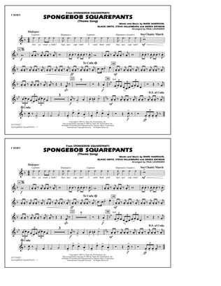 Spongebob Squarepants (Theme Song) (arr. Paul Lavender) - F Horn
