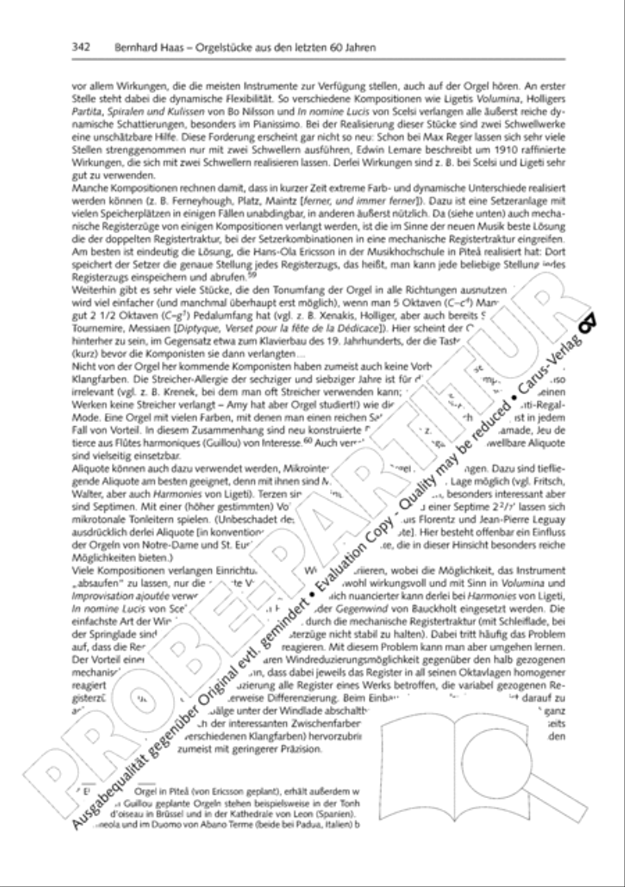Orgelschule zur historischen Auffuhrungspraxis Organ Solo scores gallery preview page 343