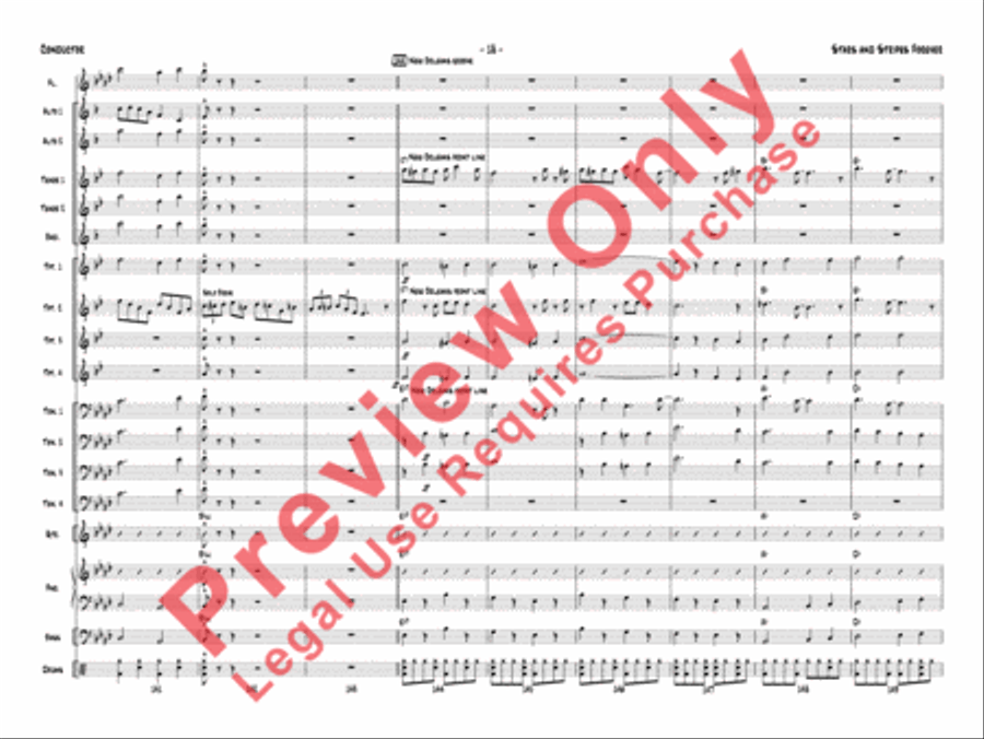 Stars and Stripes Forever Jazz Ensemble scores gallery preview page 22