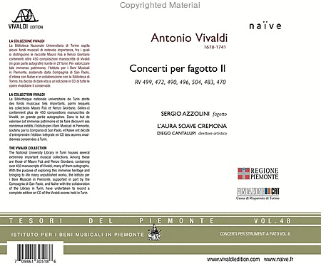 Volume 2: Concerti Per Fagotto