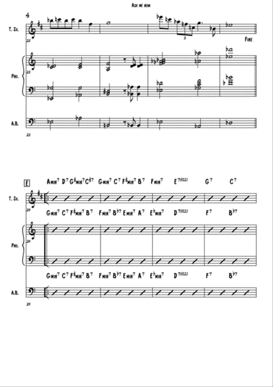 Ask Me Now Small Ensemble scores gallery preview page 4