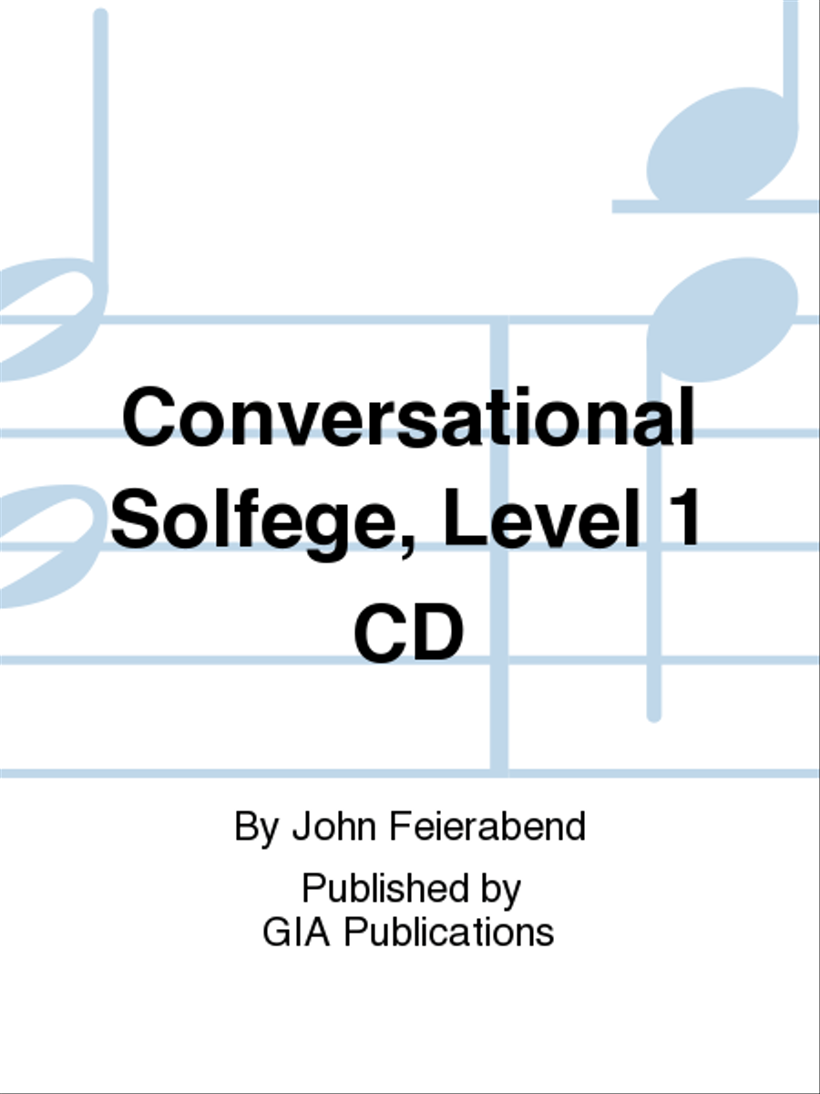 Conversational Solfege, Level 1 CD