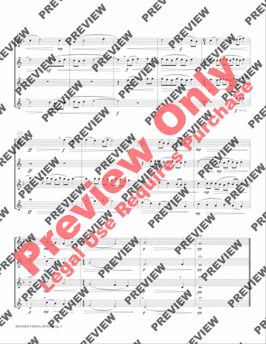 Blessed Virgin, Rejoice Blessed Virgin, Rejoice Small Ensemble scores gallery preview page 4