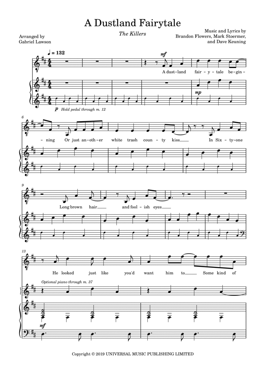 A Dustland Fairytale Voice scores gallery preview page 1
