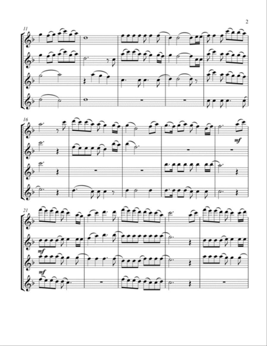 Colors Of The Wind Colors Of The Wind Flute Quartet scores gallery preview page 3