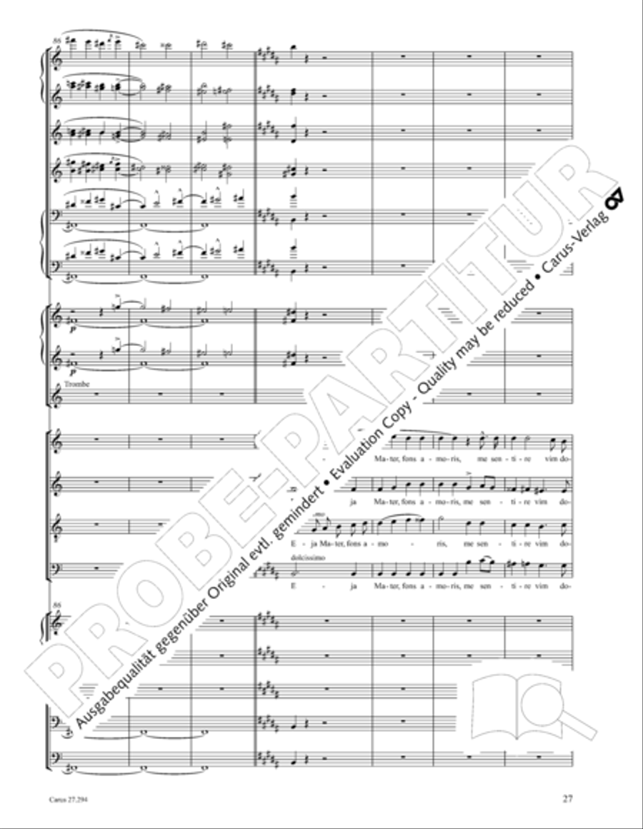 Stabat mater Stabat mater 4-Part scores gallery preview page 28