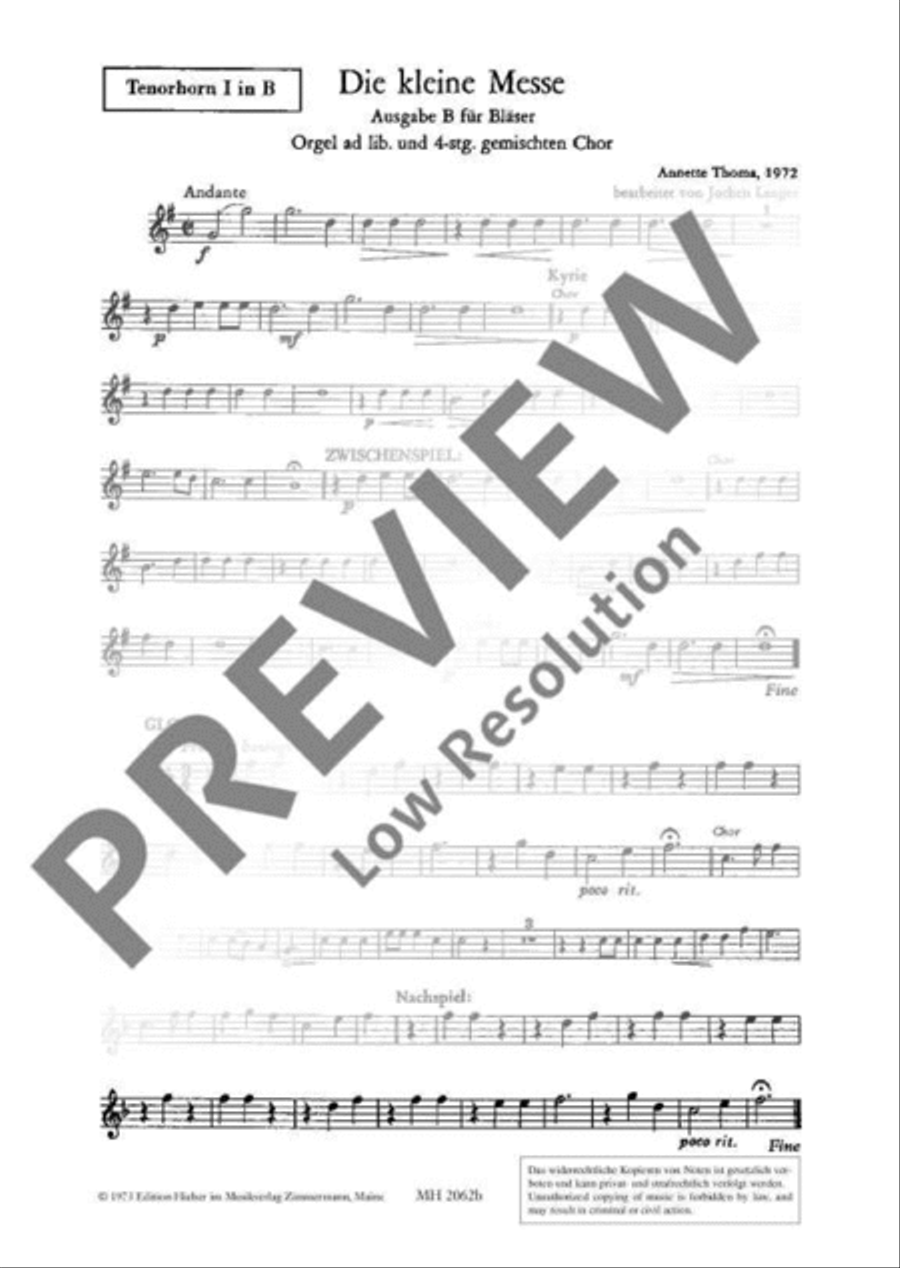 Die Kleine Messe Die Kleine Messe Mixed Choir scores gallery preview page 16