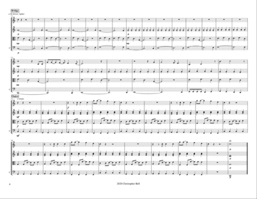 Dammit String Quartet scores gallery preview page 5