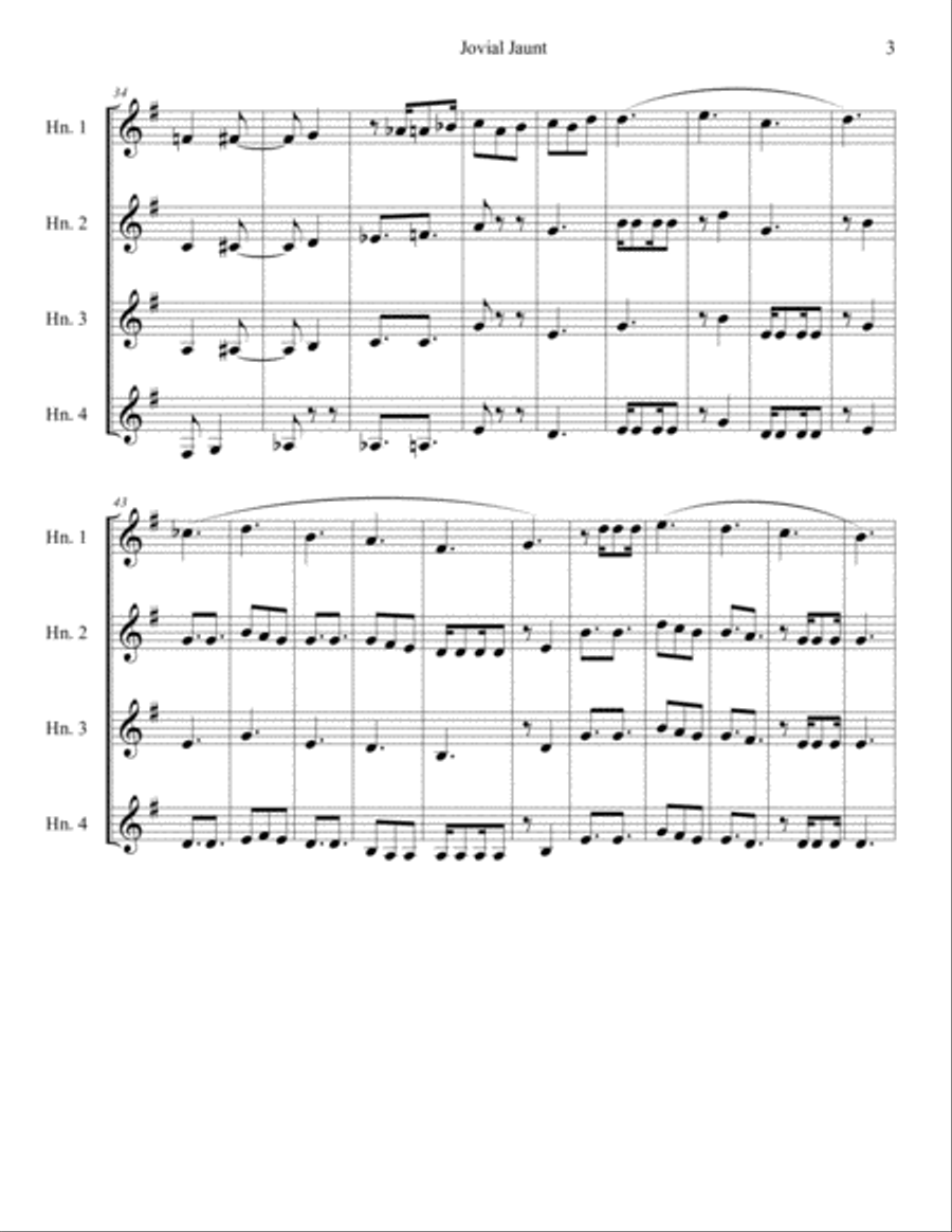 Jovial Jaunt Jovial Jaunt Brass Ensemble scores gallery preview page 4