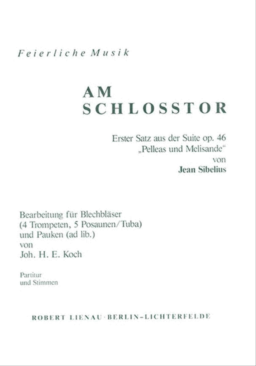 Am Schloßtor op. 46/1 Am Schloßtor op. 46/1 Concert Band scores gallery preview page 1