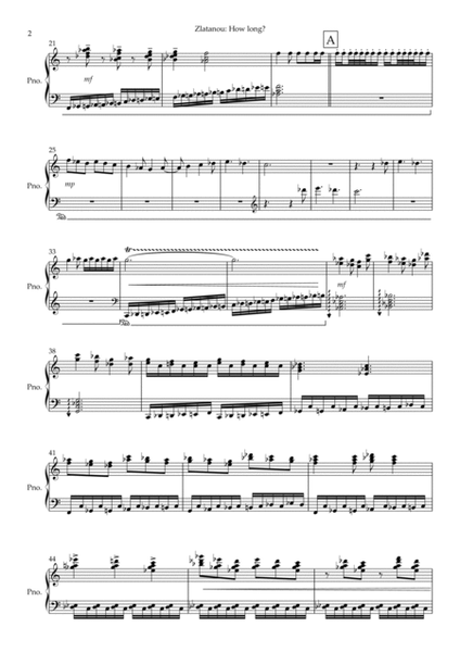 HOW LONG? for solo piano Piano Solo - Digital Sheet Music