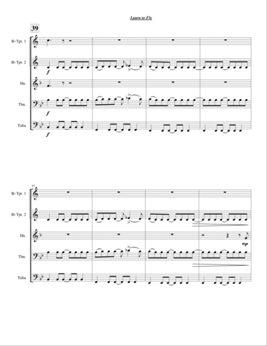 Learn To Fly Chamber Music scores gallery preview page 5