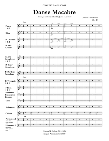Saint-Saëns: Danse Macabre for Concert Band image number null