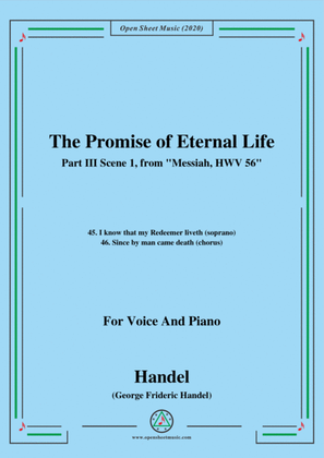 Book cover for Handel-Messiah,HWV 56,Part III,Scene 1,for Voice and Piano