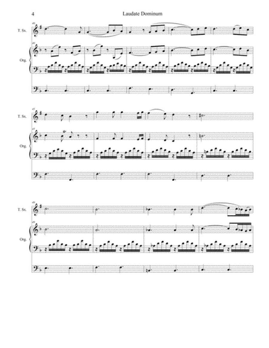 Laudate Dominum (for Tenor Saxophone Solo - Organ Accompaniment) image number null