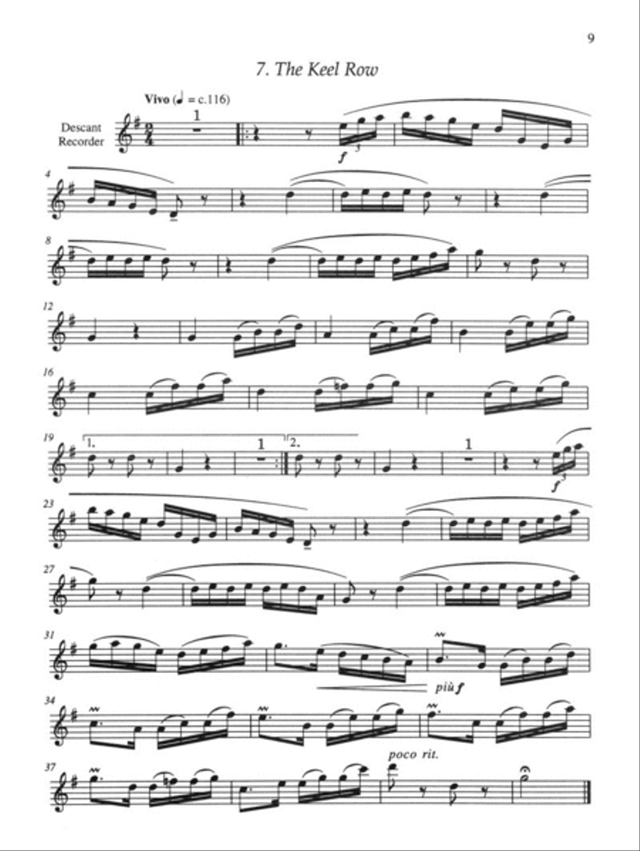 Seven Folk Songs Piano, Vocal, Guitar scores gallery preview page 5