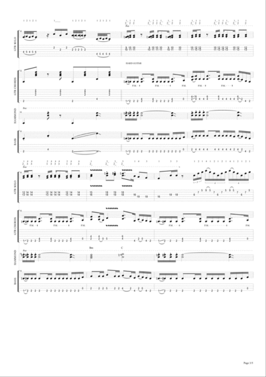 LA CAMISA NEGRA cover by Slave FULL SCORE BOOK + TAB - партитура/таблатура: Electric Guitar scores gallery preview page 5