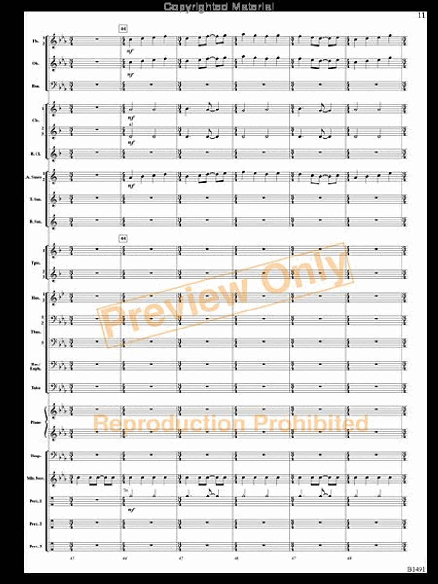 Nevermore Concert Band scores gallery preview page 10
