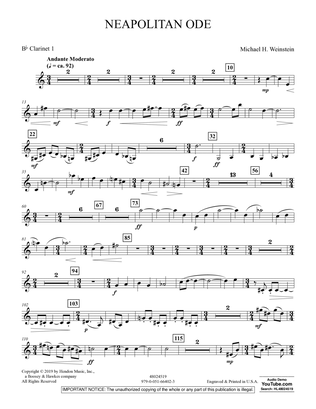 Neapolitan Ode - Bb Clarinet 1