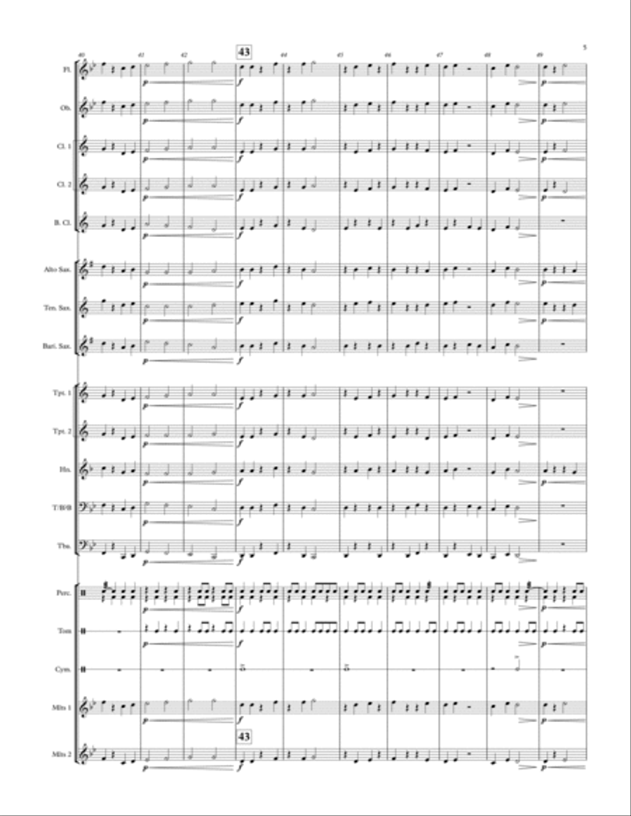 Gladiator - for concert band Concert Band scores gallery preview page 5