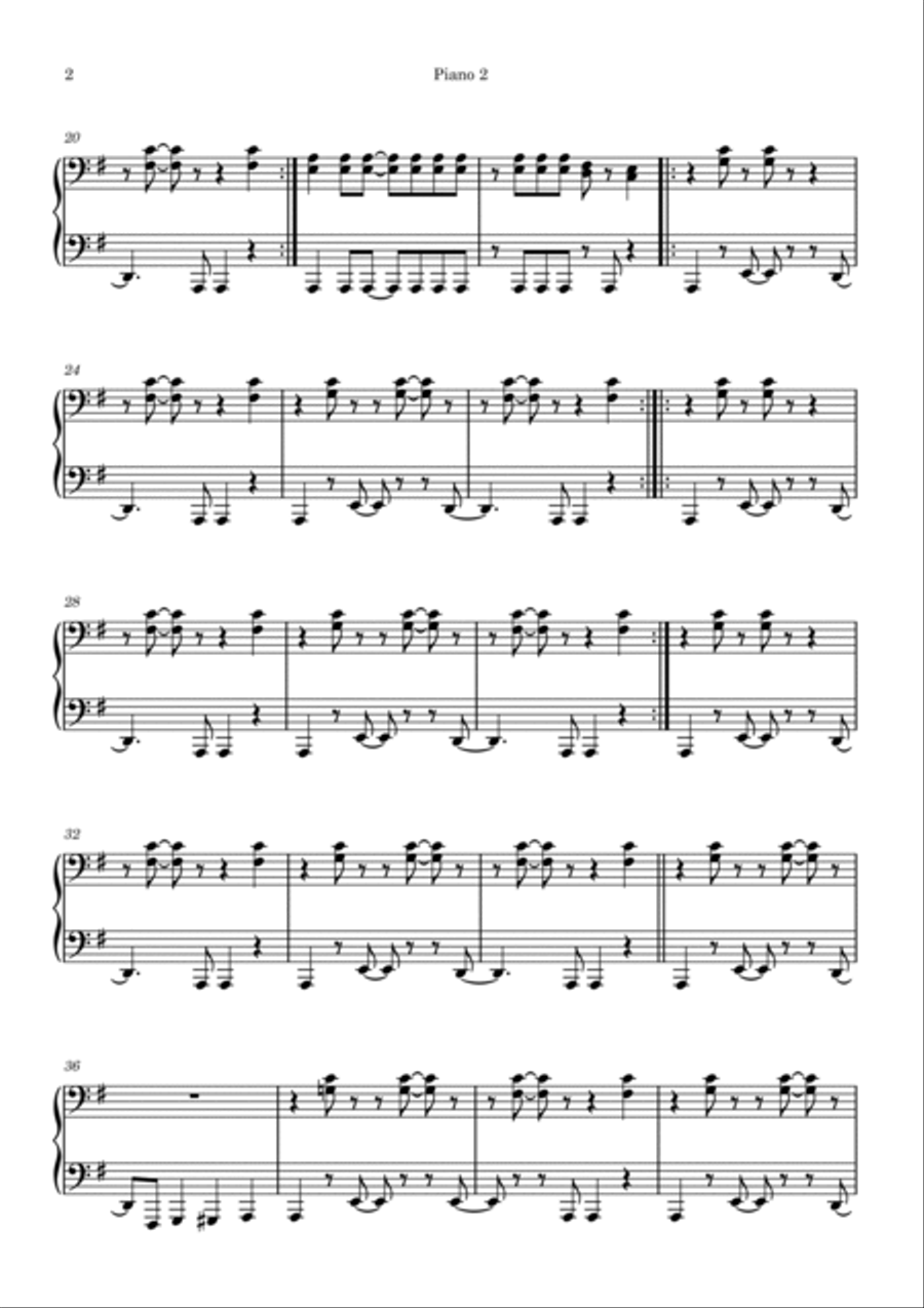Oye Como Va 1 Piano, 4-Hands scores gallery preview page 2