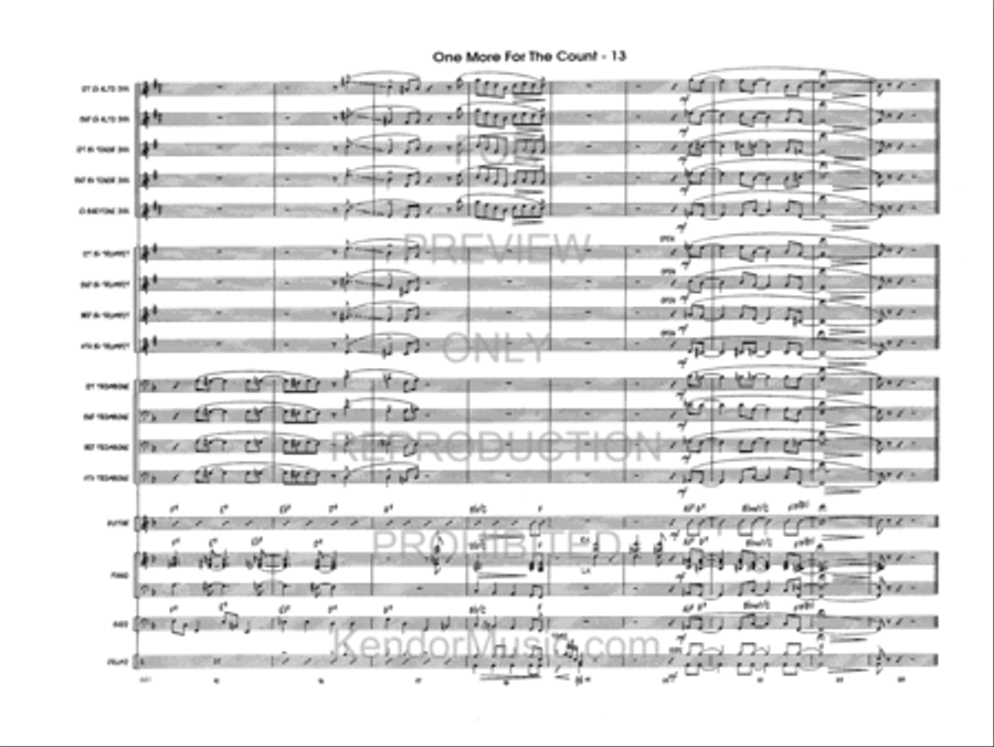 One More For The Count Jazz Ensemble scores gallery preview page 14