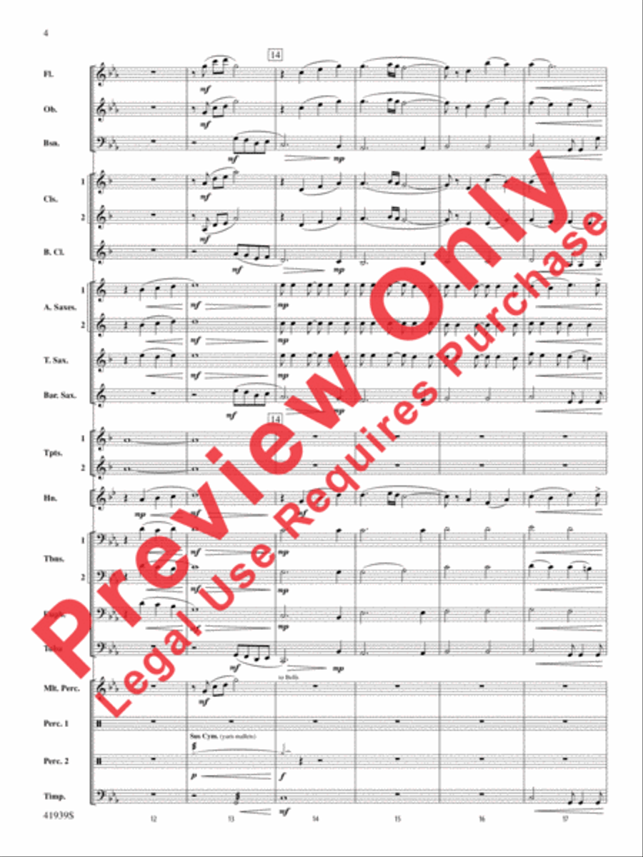 Storm Warning! Concert Band scores gallery preview page 5