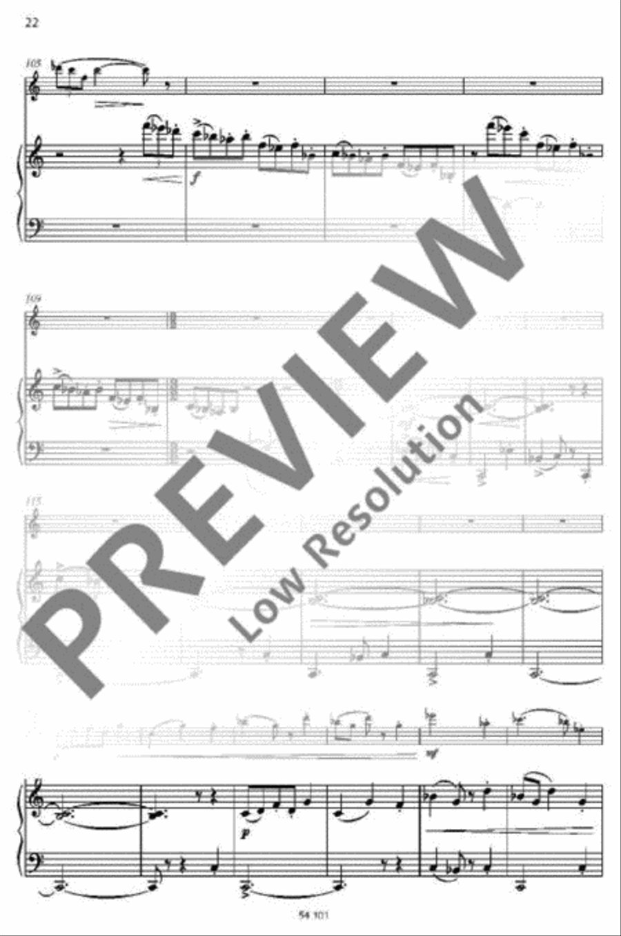 Capriccio notturno Flute scores gallery preview page 19