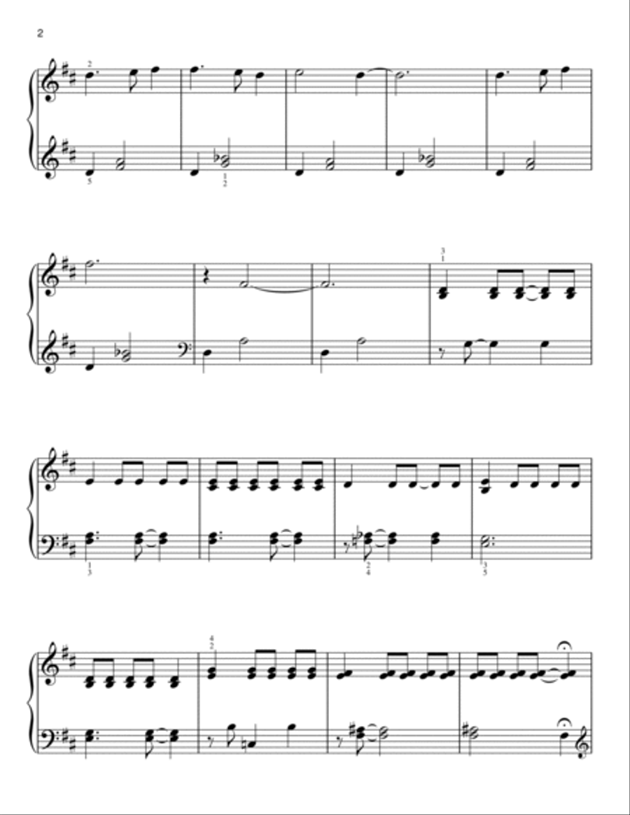 Linus And Lucy Easy Piano scores gallery preview page 2