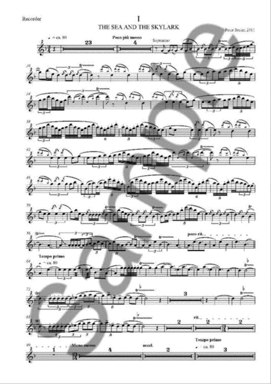 Two Scenes With Skylark 4-Part scores gallery preview page 2