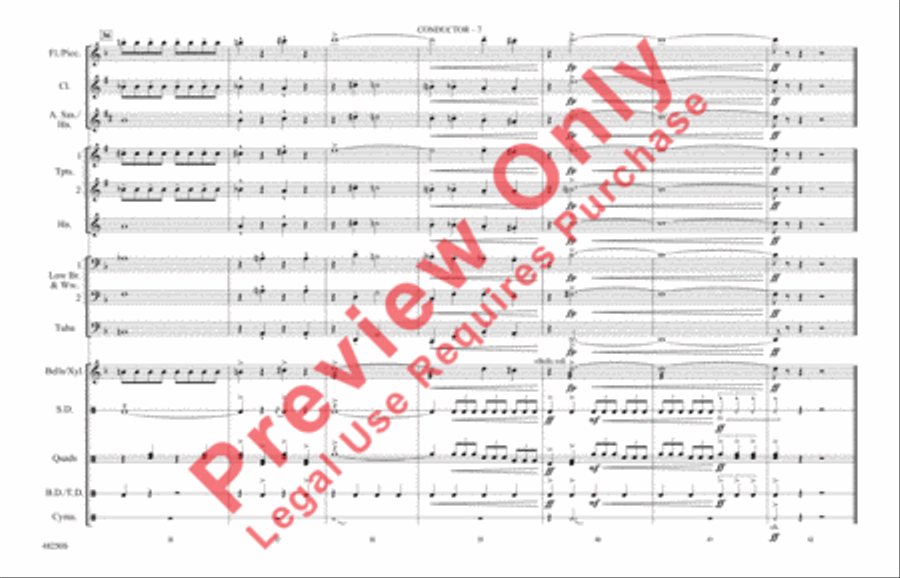 You're a Mean One, Mr. Grinch Marching Band scores gallery preview page 8