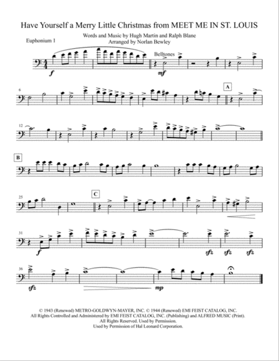Have Yourself A Merry Little Christmas from MEET ME IN ST. LOUIS Brass Ensemble scores gallery preview page 3